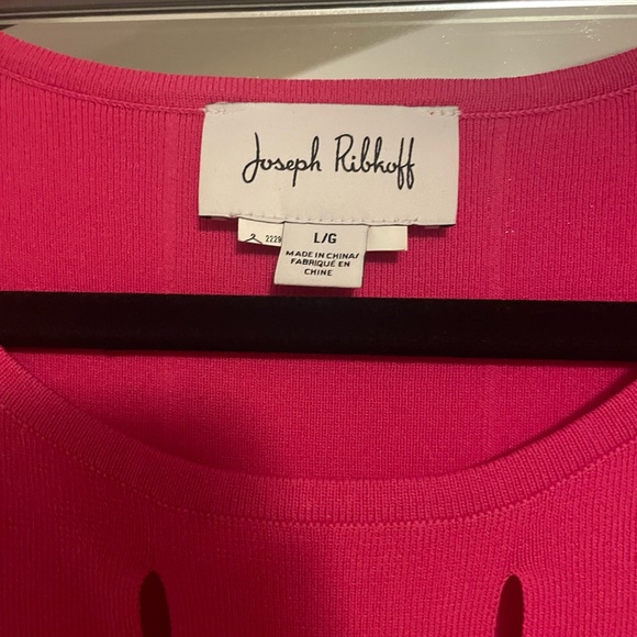 Joseph Ribkoff Car Wash Fuchsia Sweater size L - Picture 8 of 9